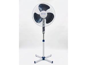 Ventilateur sur pied blanc 40cm oscillant synchro fs-40