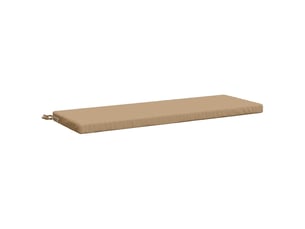 Coussin de banc, coussin d'assise, coussin de canapé soest 100 % polyester sable 110 x 40 x 5 cm cf53541