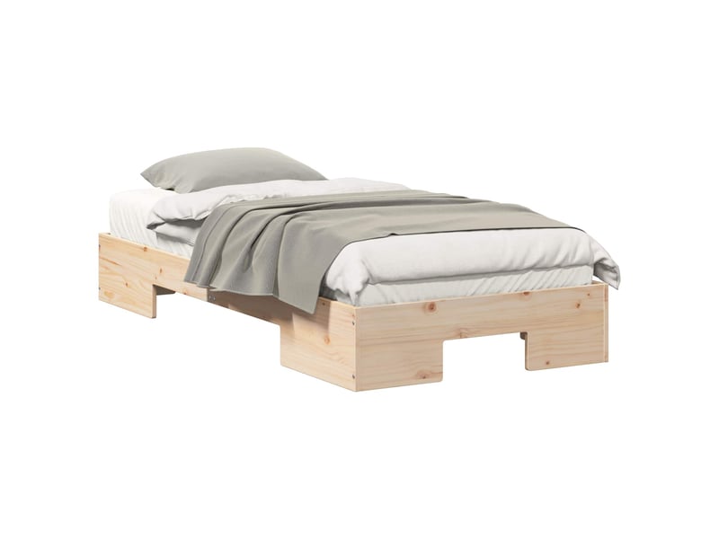  Lit simple- lit adulte -  cadre de lit marron 90 x 190 cm  - Conforama A