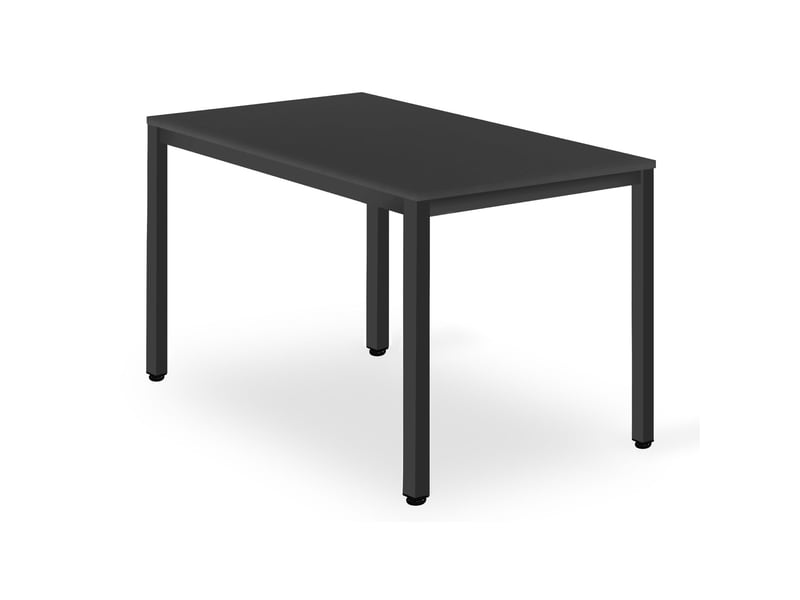  Table à manger moderne tessa noire 120x60 cm  - Conforama A