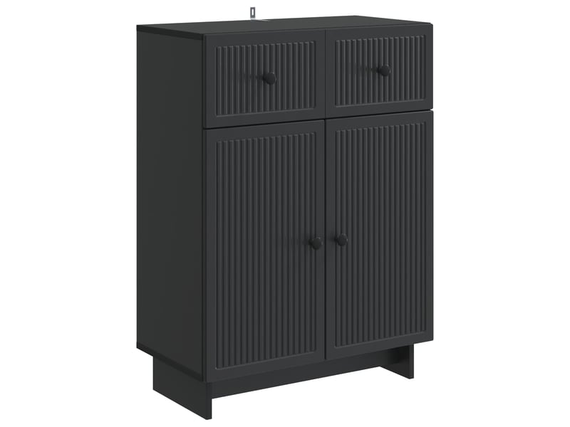  Buffet - bahut - meuble de rangement noir 66 x 34,5 x 90 cm bois d'ingénierie  - Conforama A