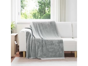 Plaid canapé gris 150x200 cm 1.64 kg polaire