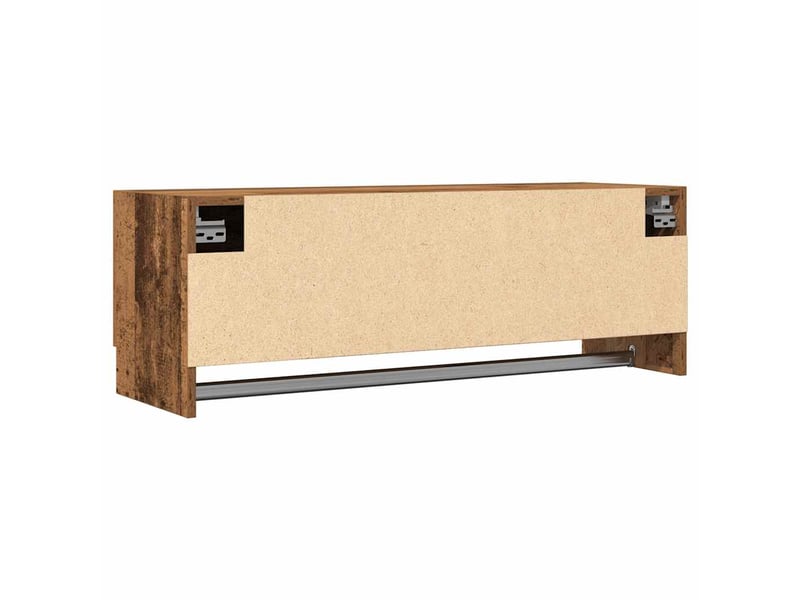  Garde-robe, armoire de rangement vieux bois 100x32,5x35 cm bois d'ingénierie  - Conforama E