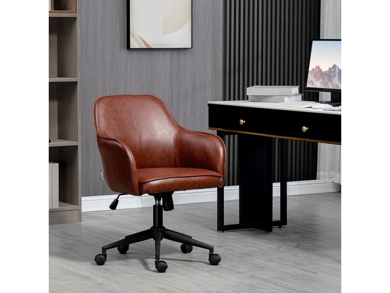 Meluos chaise de bureau réglable pivotante marron - Conforama C