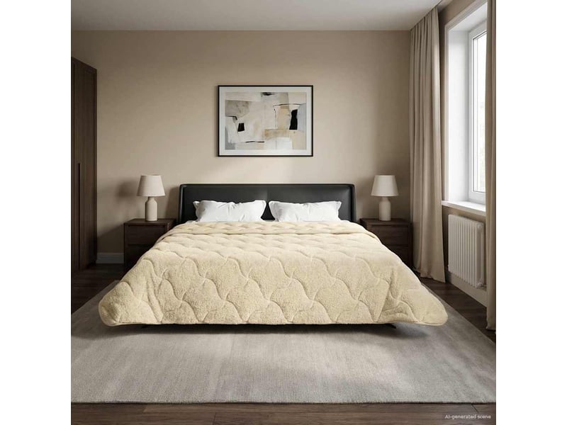  Duvet d'hiver - couette 200 x 220 cm hiver - couette crème respirant  - Conforama B