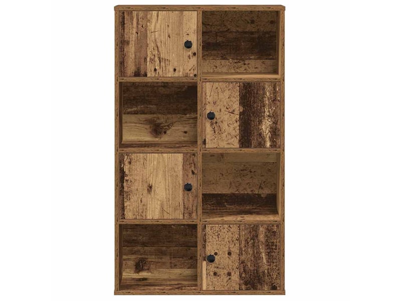  Bibliothèque, meuble de rangement salon vieux bois 60x24x101,5 cm bois d'ingénierie  - Conforama D