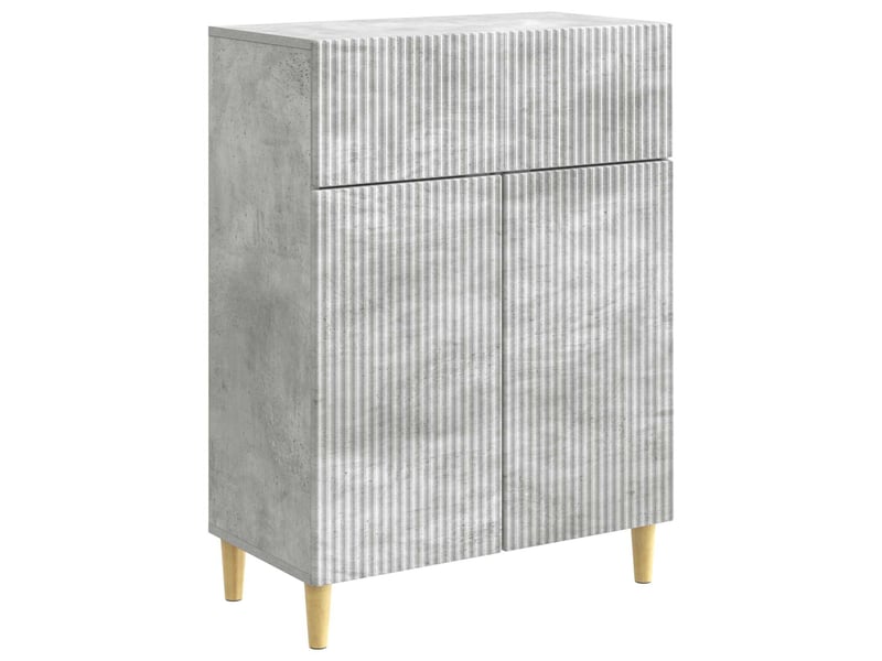  Buffet - bahut - meuble de rangement gris béton 66 x 34,5 x 90 cm bois d'ingénierie  - Conforama A
