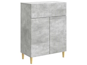 Buffet - bahut - meuble de rangement gris béton 66 x 34,5 x 90 cm bois d'ingénierie