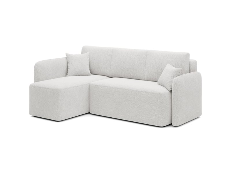  Canapé d'angle collection hedson coloris blanc  - Conforama C