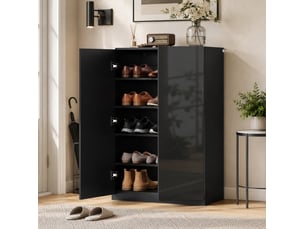 Meuble à chaussures 20 paire(s)  <strong>FLORAGRACE</strong>  <strong></strong> coloris noir
