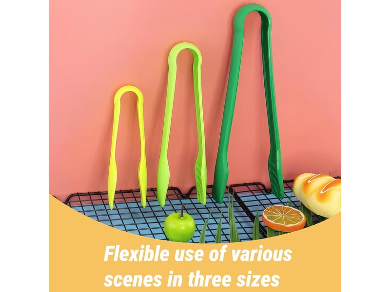  3 pièces pince de cuisine antidérapante, pinces à grillade friture servir, pinces alimentaire pour viande salade, 3 tailles empilables No Commercial reference - Conforama E