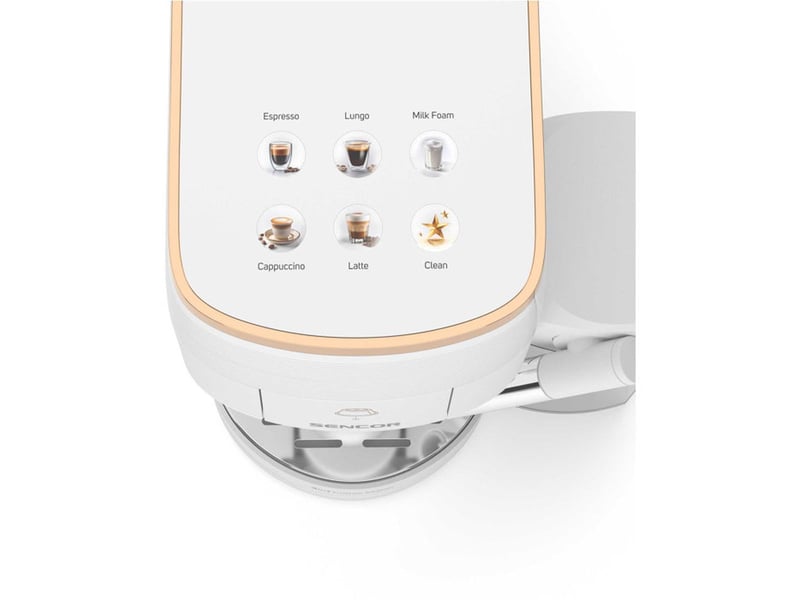  Machine espresso 3 en 1 19 bar blanche avec ecran tactile et mousseur lait auto 41024592 - Conforama C
