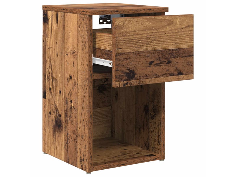  Table de chevet - table de lit 2 pièces bois ancien 29 x 31,5 x 49 cm  - Conforama E