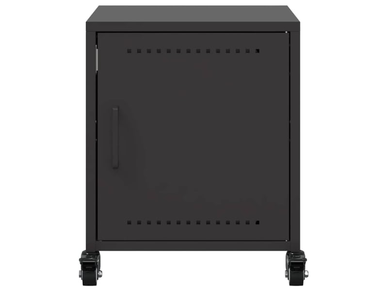  Table de chevet - cabinet de chevet - table de nuit noir 36x39x43,5 cm acier  - Conforama E