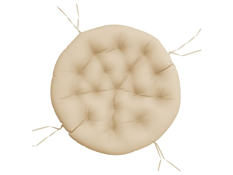  Coussin rond, coussin d'assise beige ø 100 x11 cm tissu oxford cf56602  - Conforama A