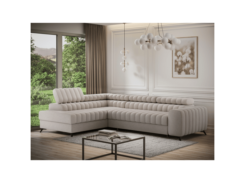  Canapé d'angle collection kanedojo coloris beige  - Conforama B