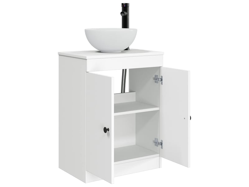 Meuble de salle de bain avec évier blanc 54x35x83 cm shl977 - Conforama D