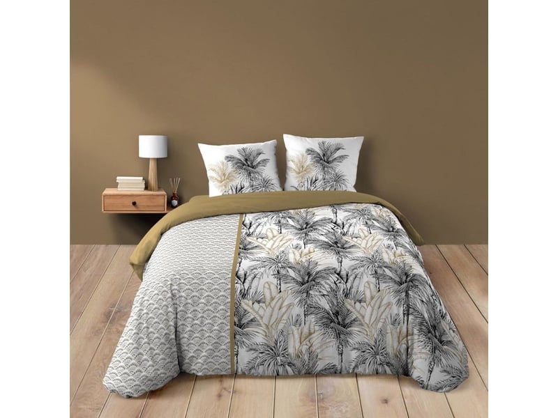  Housse de couette 260x240 + 2 taies dakar  coton  - Conforama A