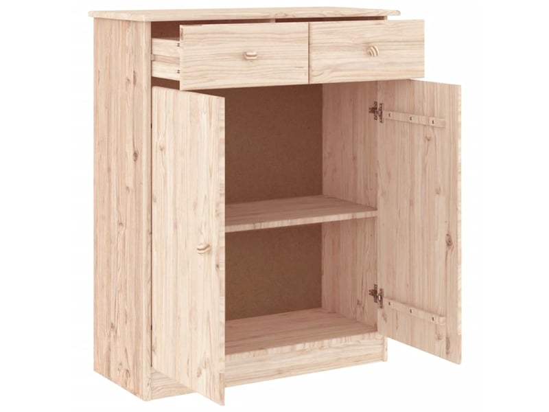 Meuble à chaussure | armoire à chaussures alta 77x35x96 cm bois massif de pin - Conforama C