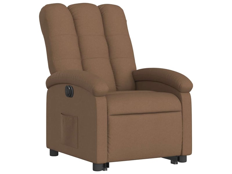 Fauteuil inclinable électrique, fauteuil relax salon marron tissu shl79381  - Conforama D