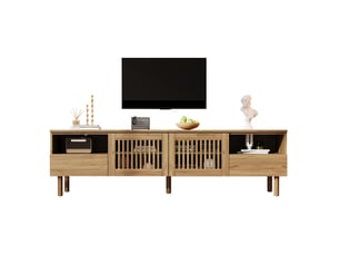 Meuble tv coloris naturel 180 cm <strong>MODFU</strong> <strong></strong>