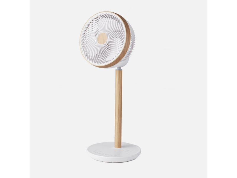Ventilateur sur pied fabrilamp colibri 25 w 12 vitesses blanc et hêtre 236241068 - Conforama C