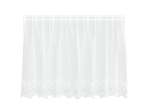 Rideau en dentelle, rideau ajouré, voilage blanc 100 x 200 cm polyester cf43637