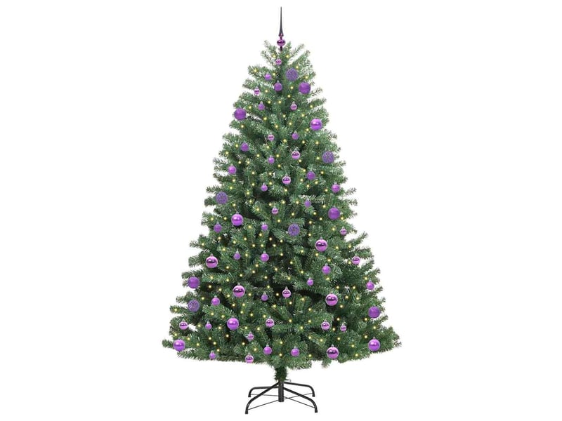  Sapin de noël artificiel, arbre de noël à branches articulées vert 240 cm shl5559  - Conforama C