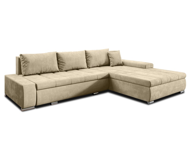  Canapé d’angle tunceli beige 297 cm convertible moderne Tunceli - Conforama A