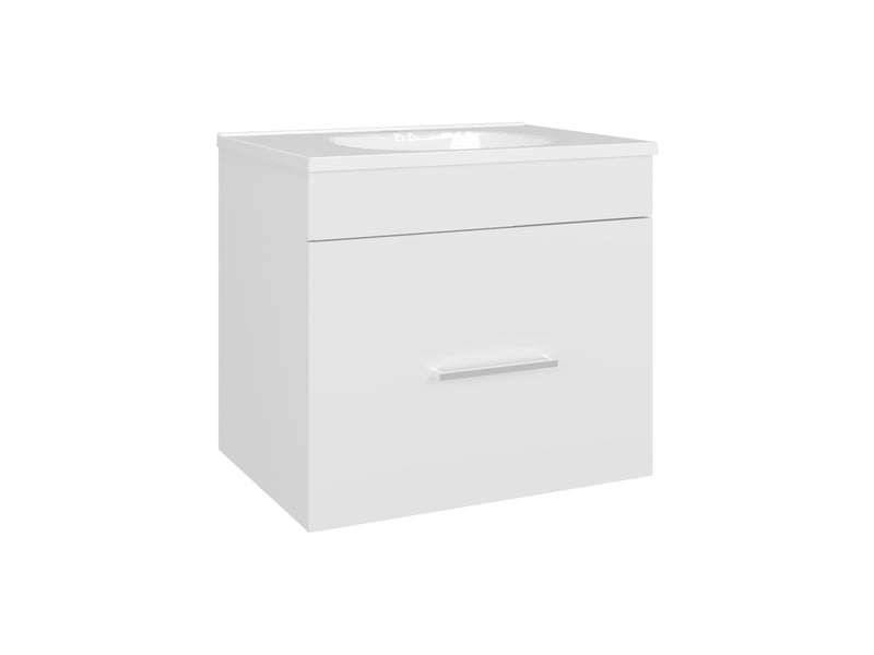  Meuble de salle de bain hatta de 59 cm, blanc  - Conforama A