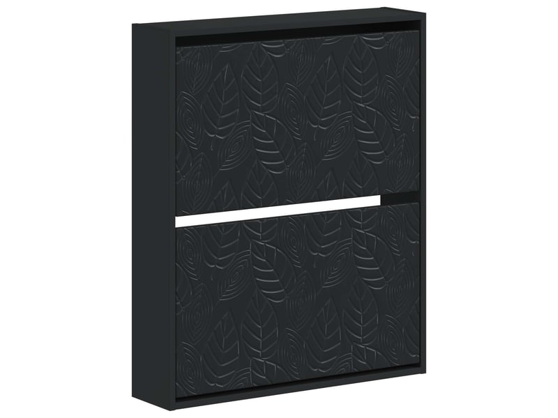  Meuble à chaussures mural, armoire à chaussures delft 71x17x86 cm noir  - Conforama A