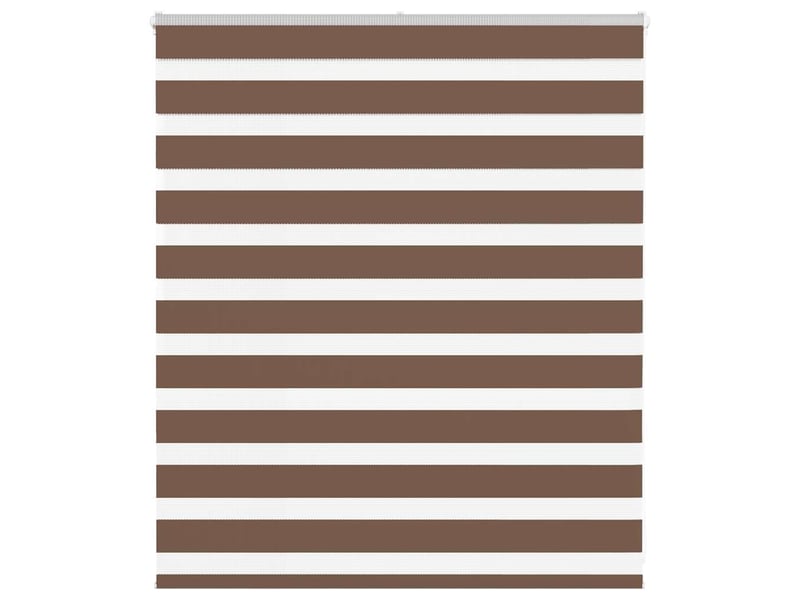  Store zèbre, store de fenêtre marron 120x100cm largeur du tissu 115,9cm polyester cf48659  - Conforama B