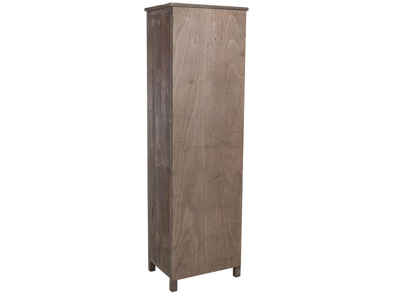  Vitrine en bois brun 55x40x180 cm h  - Conforama D