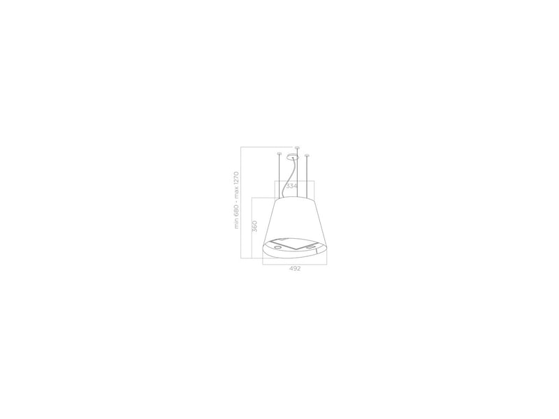  Hotte ilot 50 cm blanche mate soft light 3 vitesses led 2x2,5 w 8238090 - Conforama D
