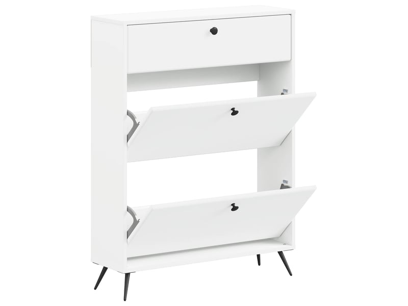  Meuble à chaussure, cabinet à chaussures breda 78x24x103 cm bois d'ingénierie shl5247  - Conforama C