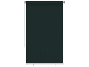 Store enrouleur, store roulant d'extérieur 145 (l) x 230 (h) cm vert foncé hdpe cf47336