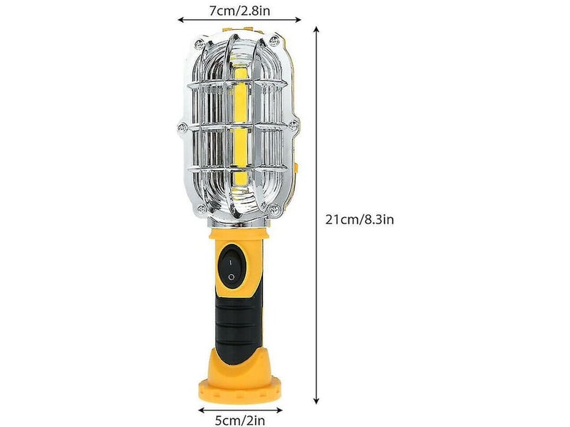  L'épi portatif a mené la torche à main sans fil de lampe d'inspection magnétique de lumière de travail  - Conforama E