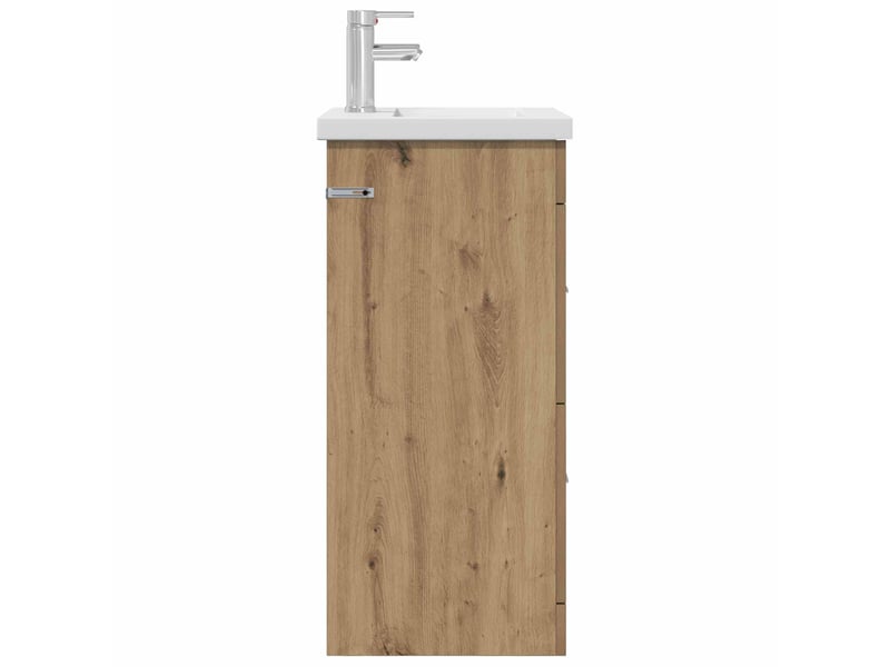 Meuble de salle de bain avec évier chêne artisanal shl2221 - Conforama D
