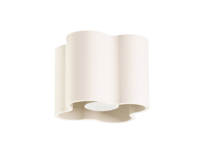  Plafonnier ovio 1 beige gu10 aluminium moderne 10x12x12cm SL.3316 - Conforama A