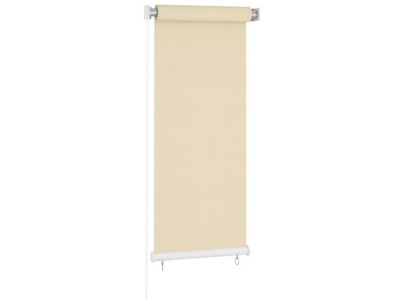  Store enrouleur, store roulant d'extérieur couleur crème 65 (l) x 140 (h) cm hdpe cf47428  - Conforama B