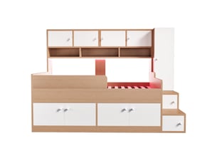 Lit simple 90x200 cm <strong>LEYTN</strong>  <strong></strong> coloris naturel
