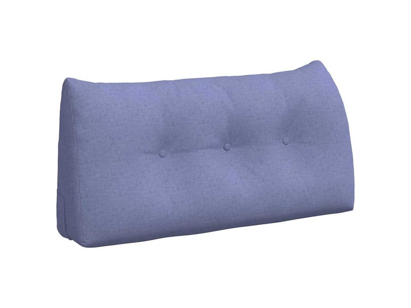  Coussin de dos, coussin de dossier bleu denim 100 x 24 x 50 cm tissu cf54538  - Conforama A