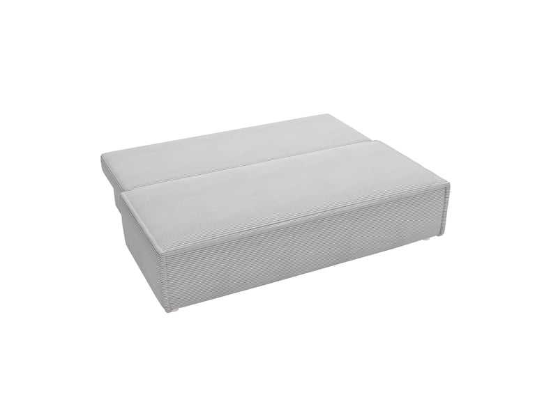 Canapé luna avec fonction couchage, couleur gris clair - Conforama E