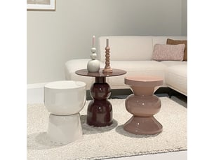 Wess-table basse d'appoint acier laqué purple