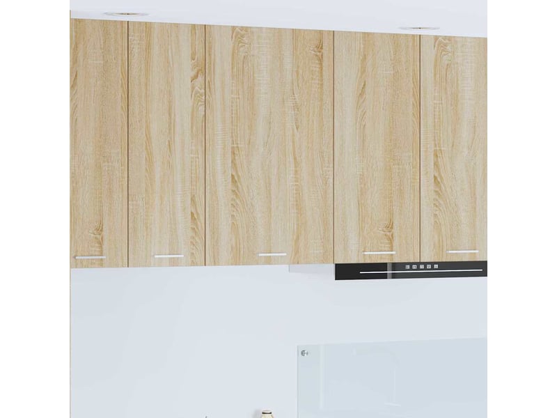 Meuble de rangement cuisine, armoire suspendue chêne sonoma et blanc 50x31x80cm  - Conforama B