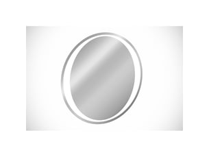 Miroir salle de bain led rond 60 cm rétroéclairage blanc design