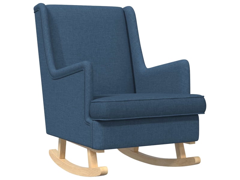 Vidaxl chaise à bascule bleu 62 x 80 x 85 cm tissu - Conforama A
