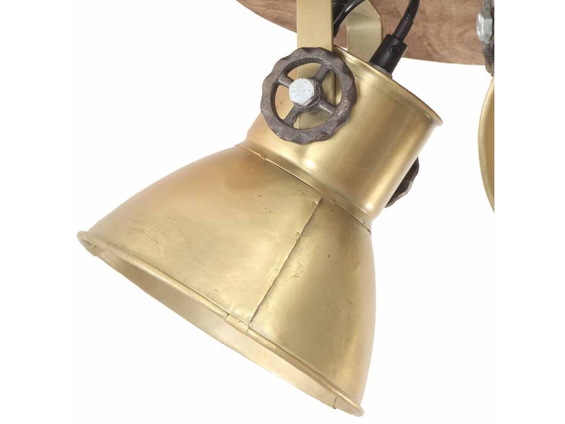  Plafonnier industriel, lampe plafond 25 w laiton 42x27 cm e27  - Conforama D