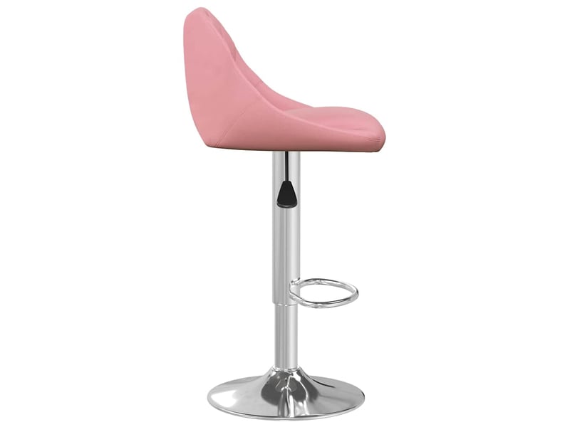  Tabouret de bar, chaise de bar rose velours shl64151  - Conforama D