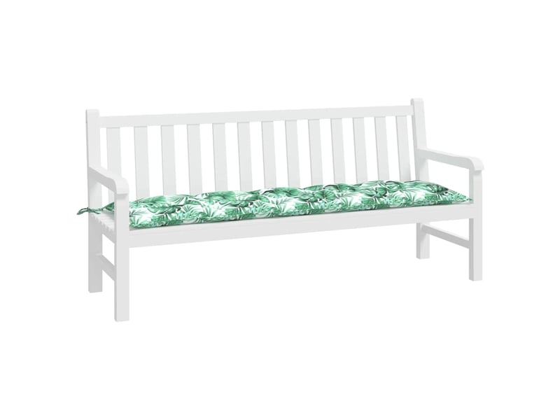  Coussin de banc de jardin, coussin d'assise motif de feuilles 180x50x7 cm cf52760  - Conforama C